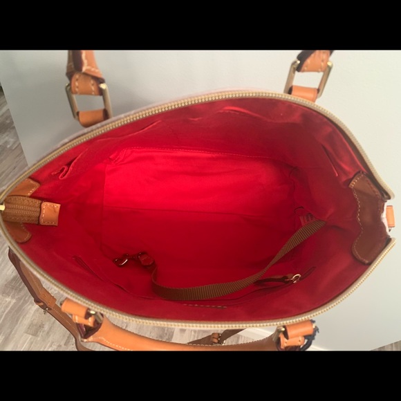 DOONEY & BOURKE CHARLIE Crossbody SATCHEL Signature Lavender NWT - Picture 7 of 8